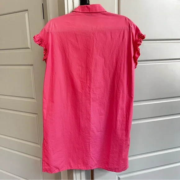 Lulu Sidiono Ruffled Sleeve Mini Shirt Dress - Picture 5 of 10